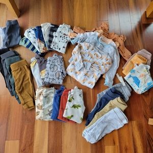 0-3 Month Baby Boy Clothes Bundle - 31 ITEMS